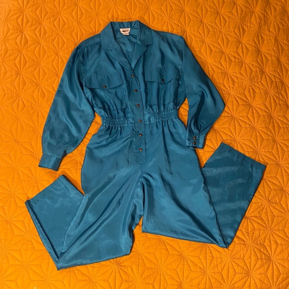 Leslie Fay Pants - SOLD Vintage 80s Leslie Fay Sport Jumpsuit